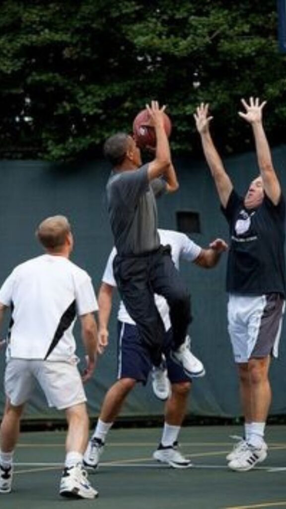 Barack Obama Playing Football