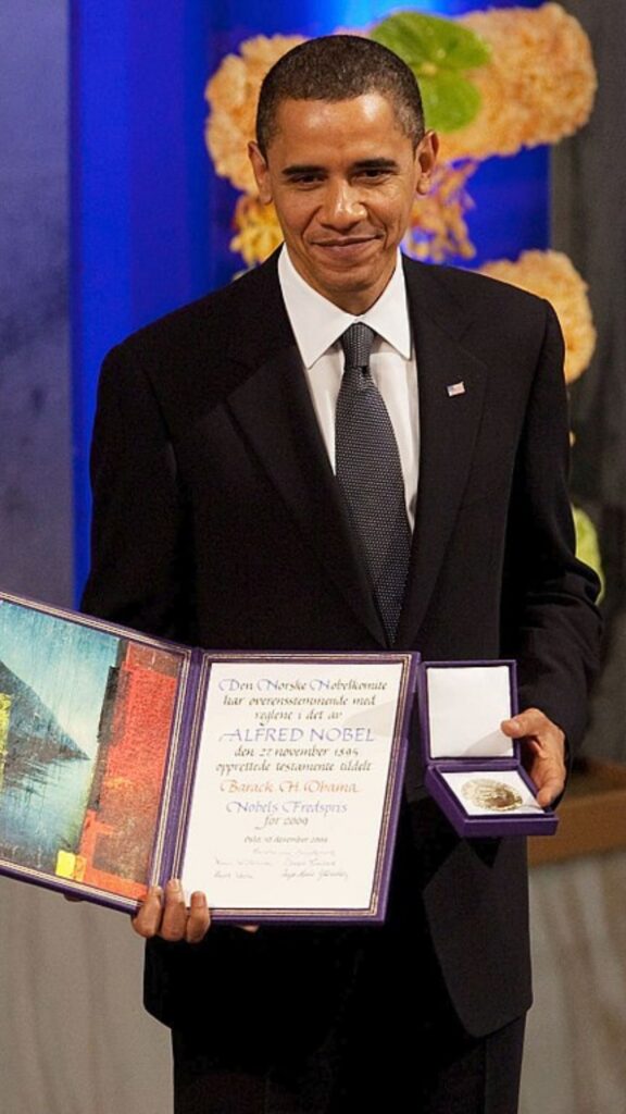 Barack Obama Receiving Prestigious Award